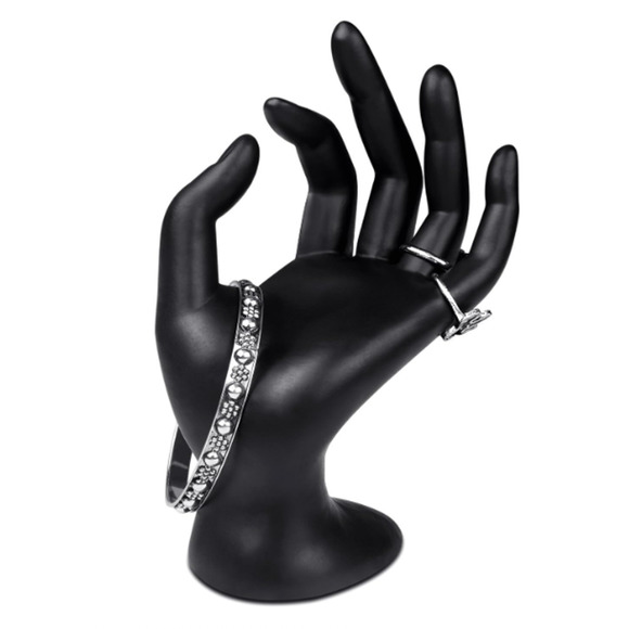 Black Female Mannequin Hand Ring Bracelet Holder Jewelry Display - Picture 1 of 6